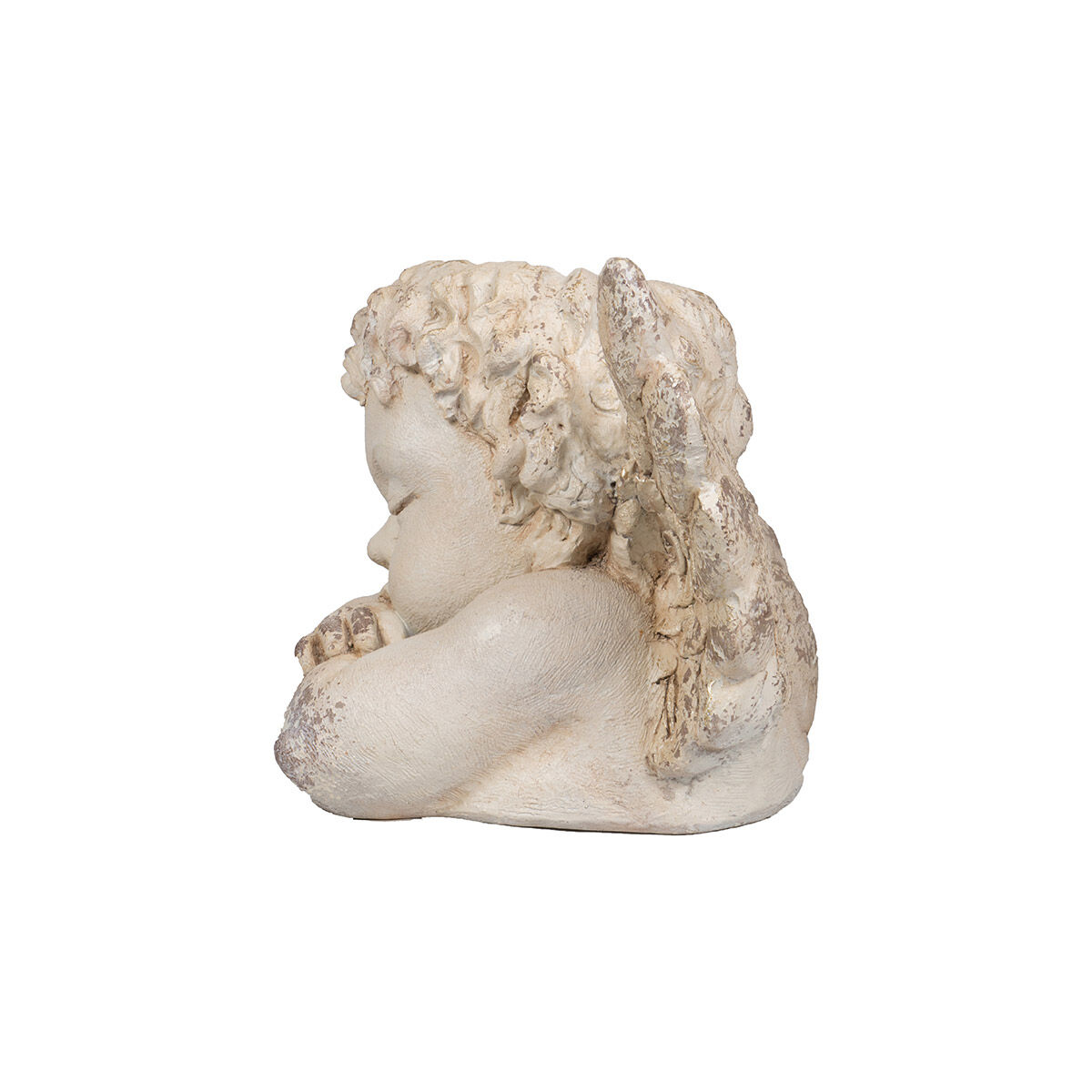 Sleeping Cherub Cream Outdoor Planter