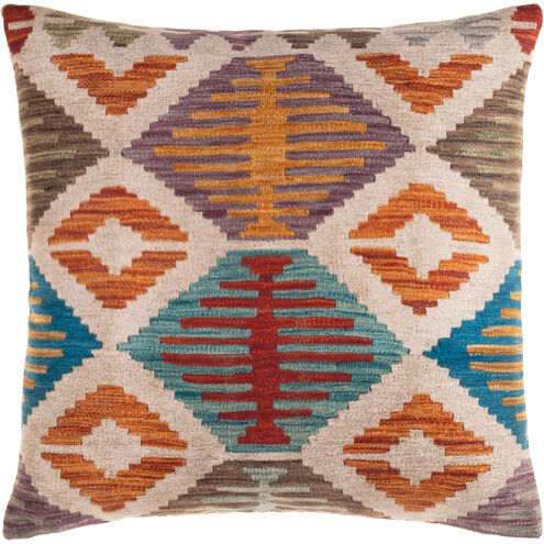 Izmar 20 inch Beige; Multicolored Pillow Kit