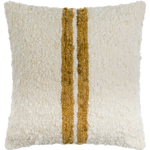 Dagny 18 X 18 inch Ash/Off-White/Copper/Khaki Accent Pillow