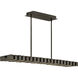 Stitch LED 42 inch Painted Black Oxide Chandelier Ceiling Light