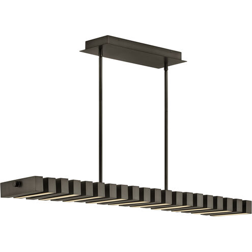 Stitch LED 42 inch Painted Black Oxide Chandelier Ceiling Light