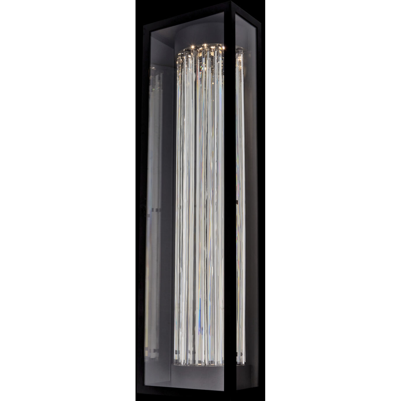 Cilindro Esterno 36 inch Matte Black Outdoor Wall Sconce