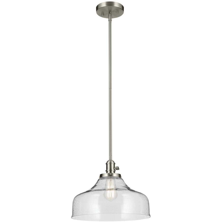 Avery 1 Light Brushed Nickel Pendant Ceiling Light