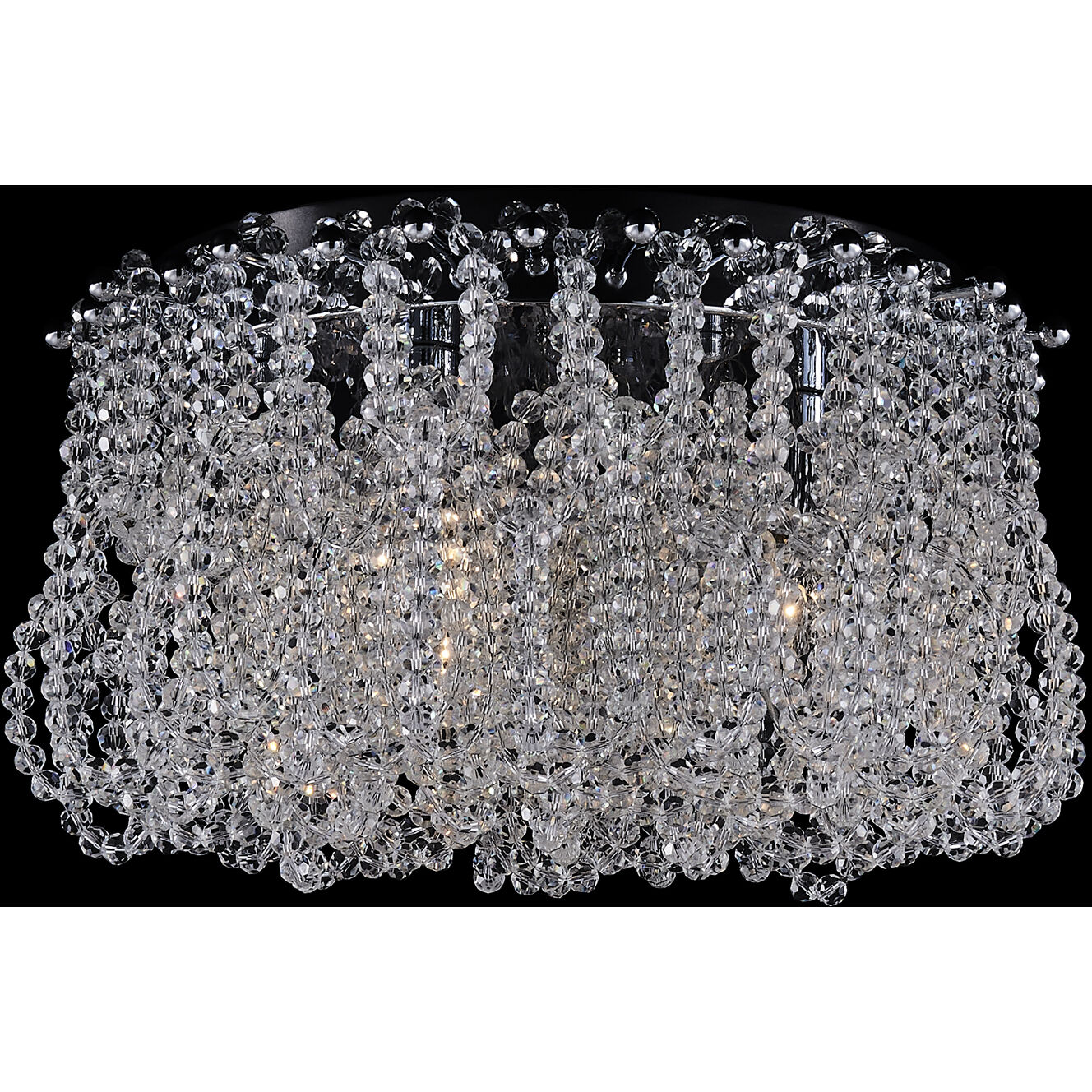 Loop 3 Light 14.5 inch Polished Chrome Flush Mount Ceiling Light