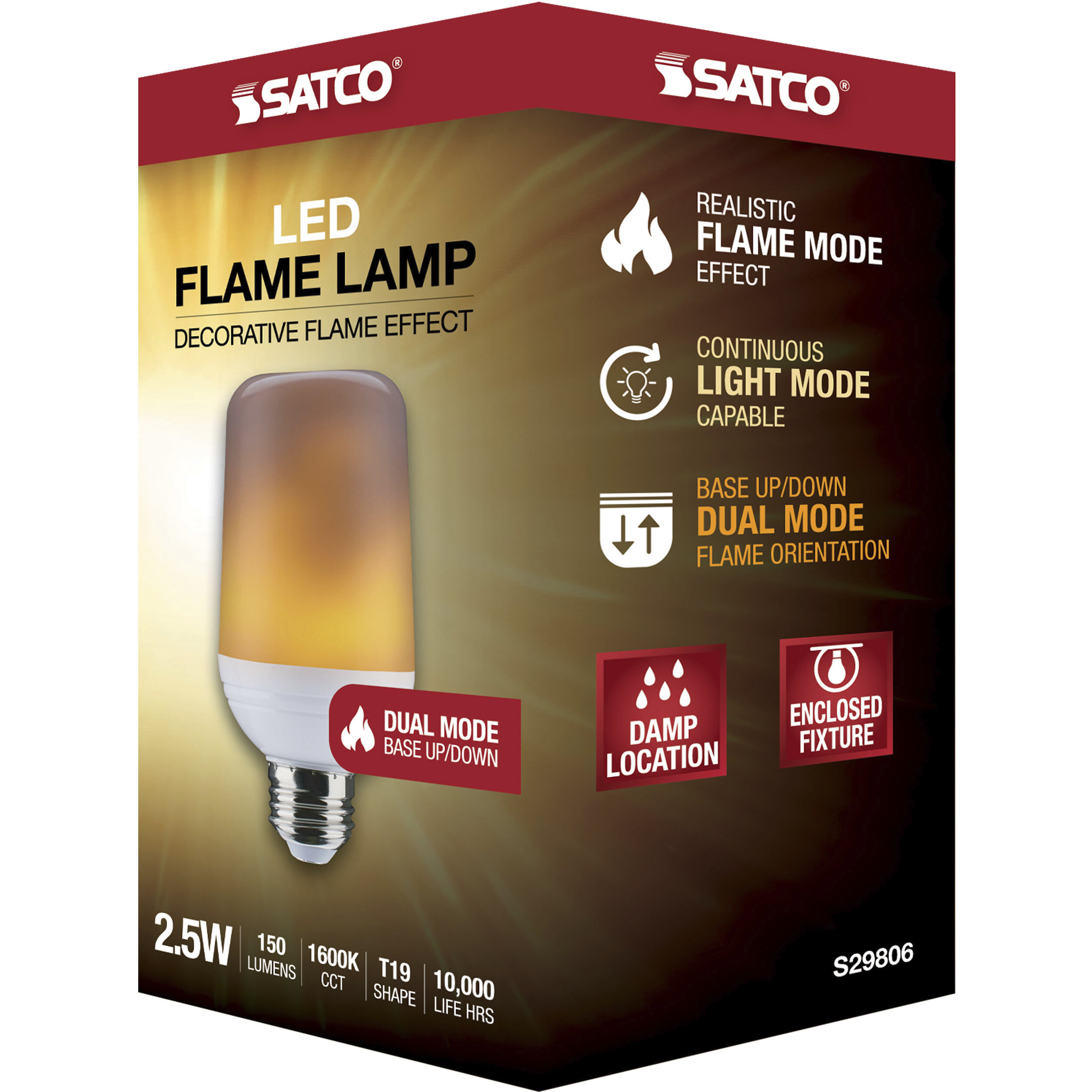 Lumos LED Medium 1600K LED Flame Bulb