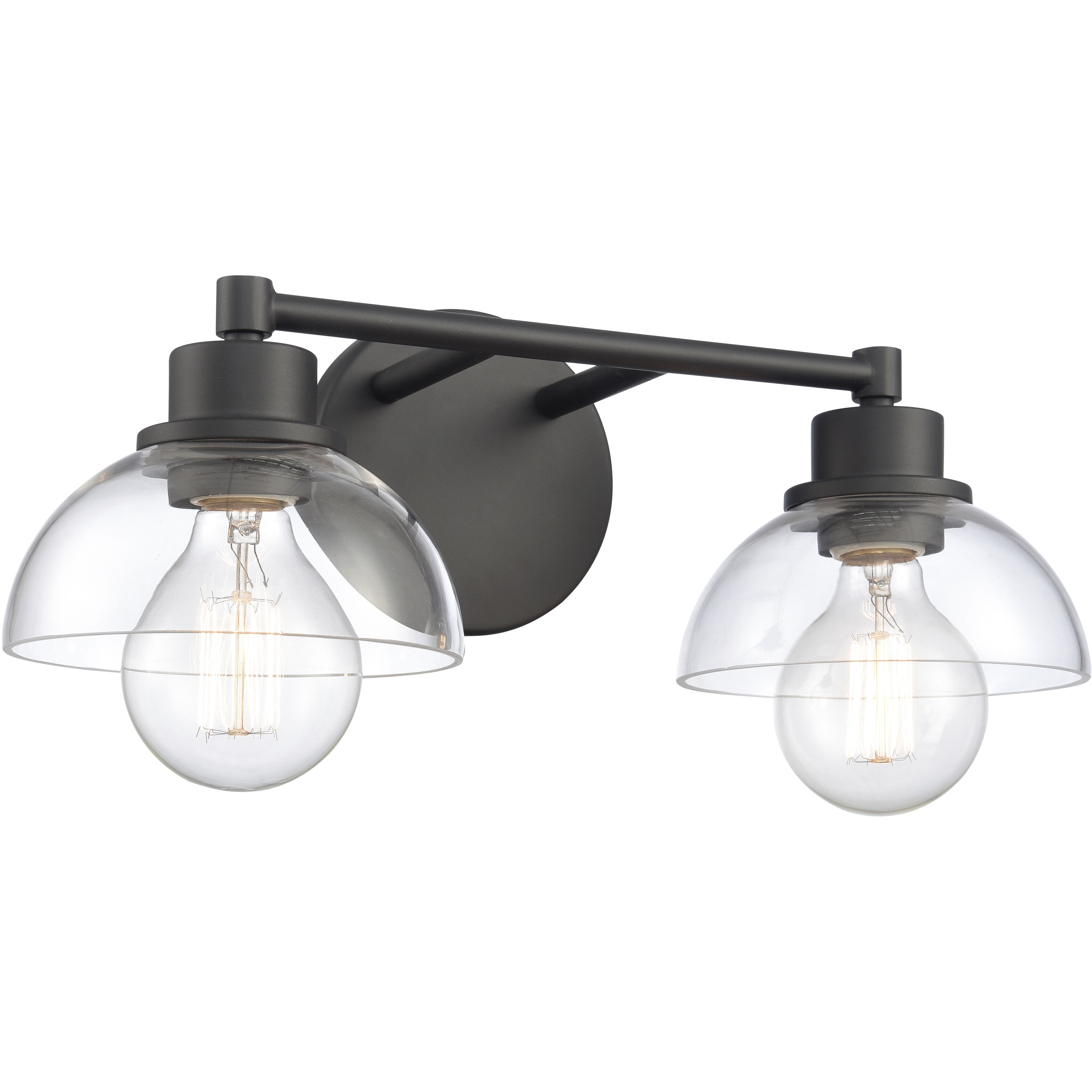 Julian Vanity Light Wall Light in Matte Black