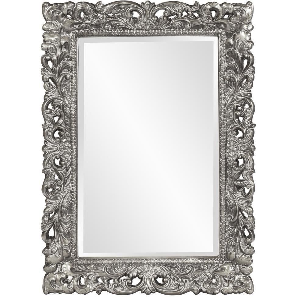 Barcelona 46 X 32 inch Glossy Nickel Wall Mirror