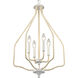 Breezeway 4 Light 17.75 inch White Coral and Natural Pendant Ceiling Light
