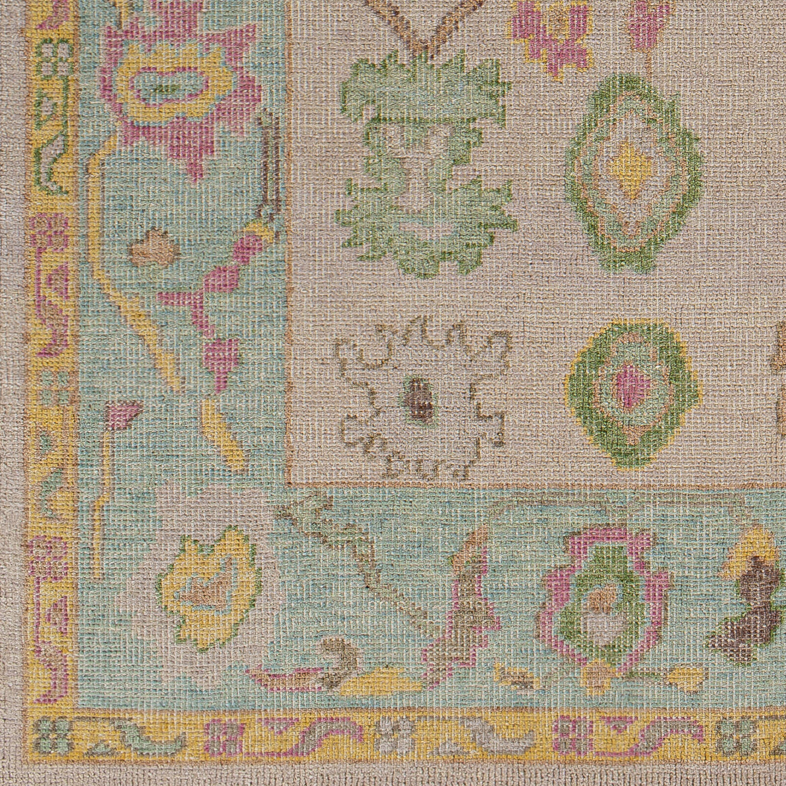 Kars 108 X 72 inch Pale Blue Rug, Rectangle