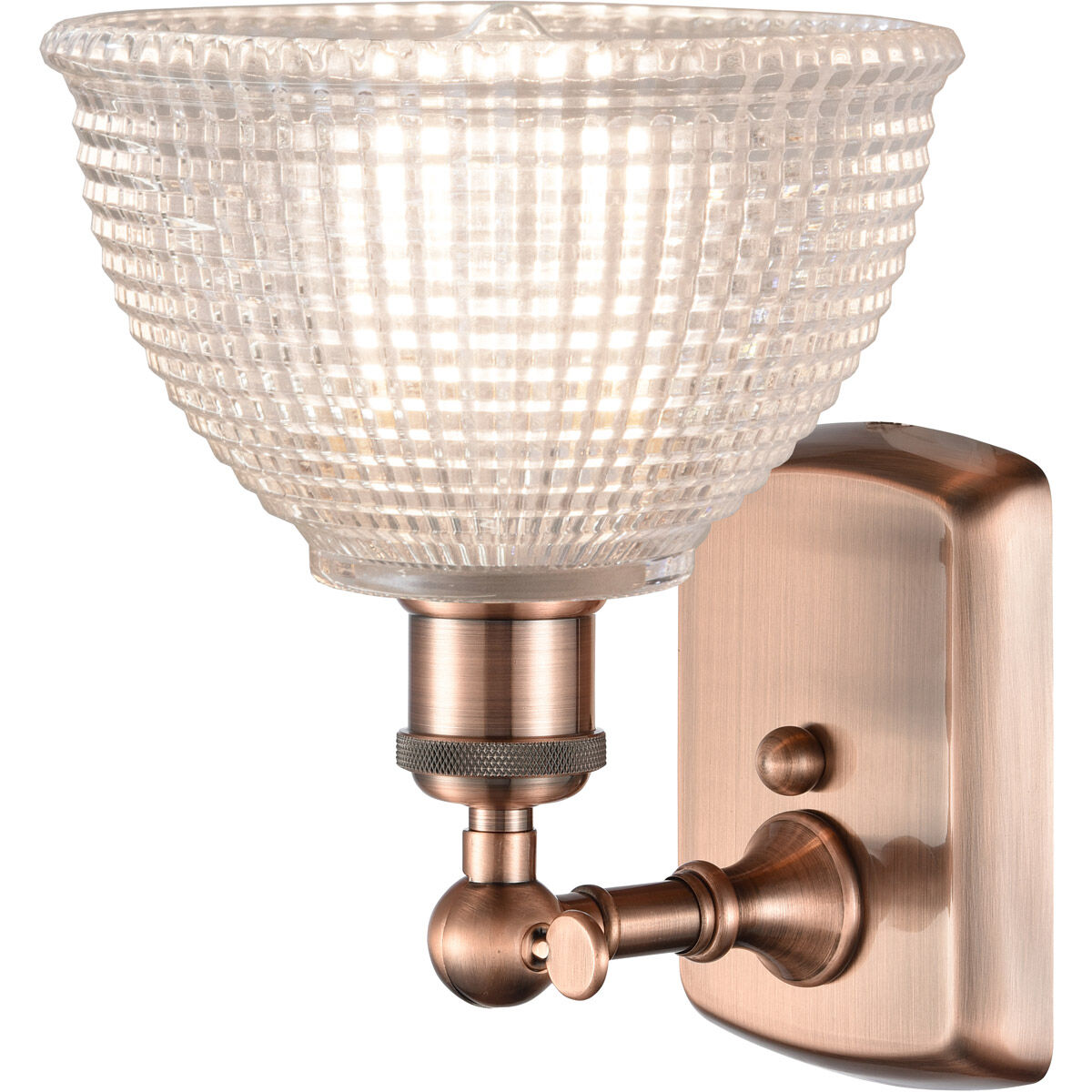Ballston Arietta 1 Light 8 inch Antique Copper Sconce Wall Light, Ballston