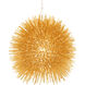 Urchin 1 Light 9 inch Gold Mini Pendant Ceiling Light, Gold Metal