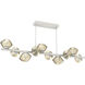 Mesa LED 58 inch Salt White Chandelier Ceiling Light, Twisted Branch