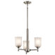 Shailene 3 Light 18 inch Brushed Nickel Mini Chandelier Ceiling Light