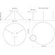 Cerchio LED 47.25 inch White Pendant Ceiling Light