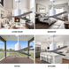 Atlas Eliza 56 inch Gloss White with Old Oaktone Blades Ceiling Fan, Paddle Fan