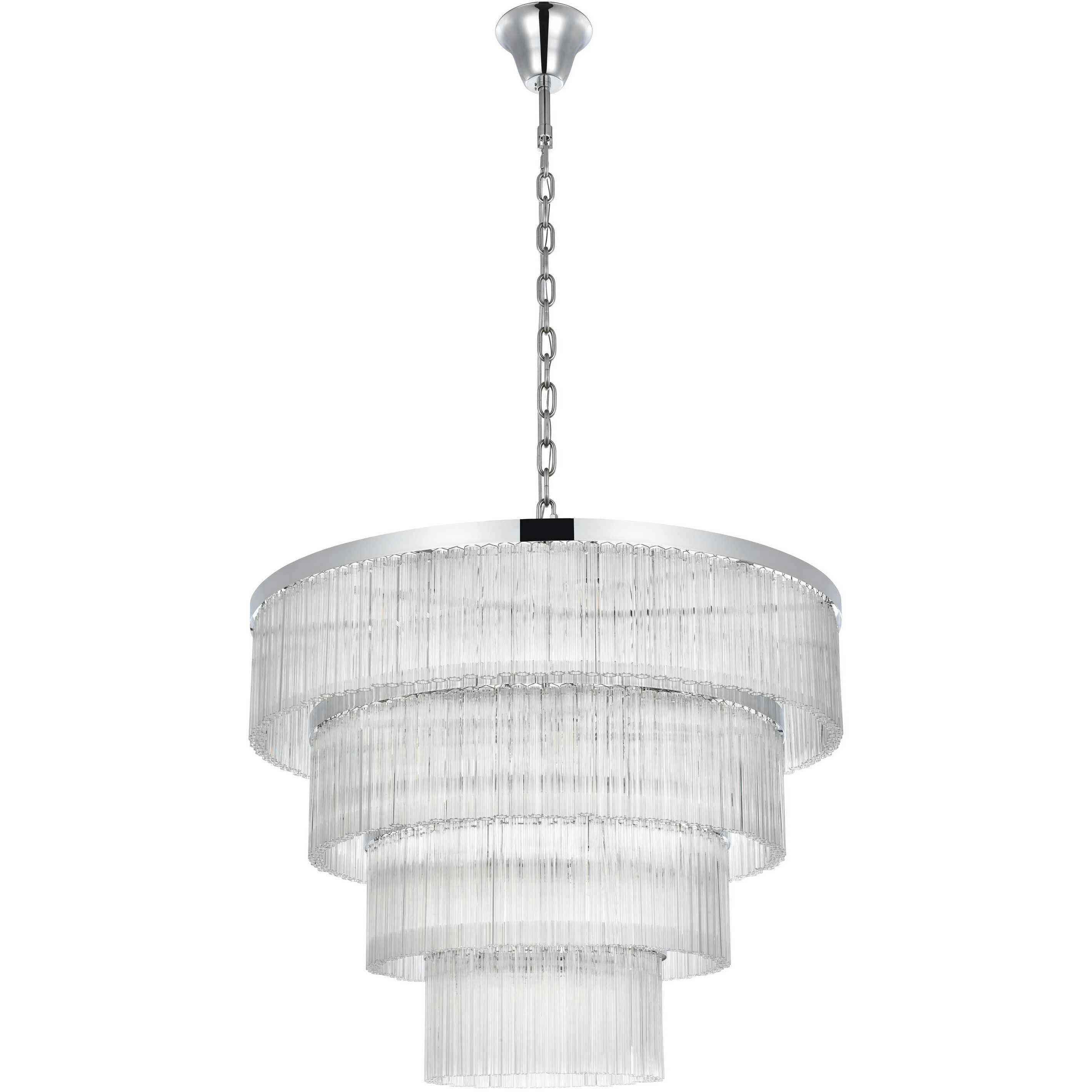 Harlow 28 Light 40 inch Chrome Chandelier Ceiling Light