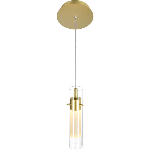 Olinda LED 2 inch Satin Gold Mini Pendant Ceiling Light
