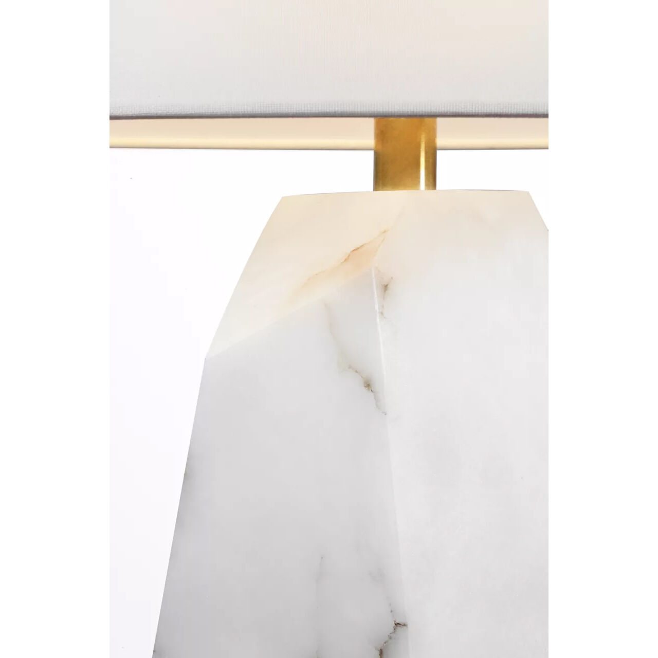 Anne-Marie Barton Crystallo 31.5 inch 15 watt Alabaster Faceted Table Lamp Portable Light