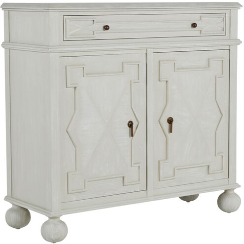Ezekiel Cerused White / Antique Bronze Cabinet