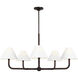 C&M by Chapman & Myers Fiona 5 Light 39 inch Aged Iron Chandelier Ceiling Light