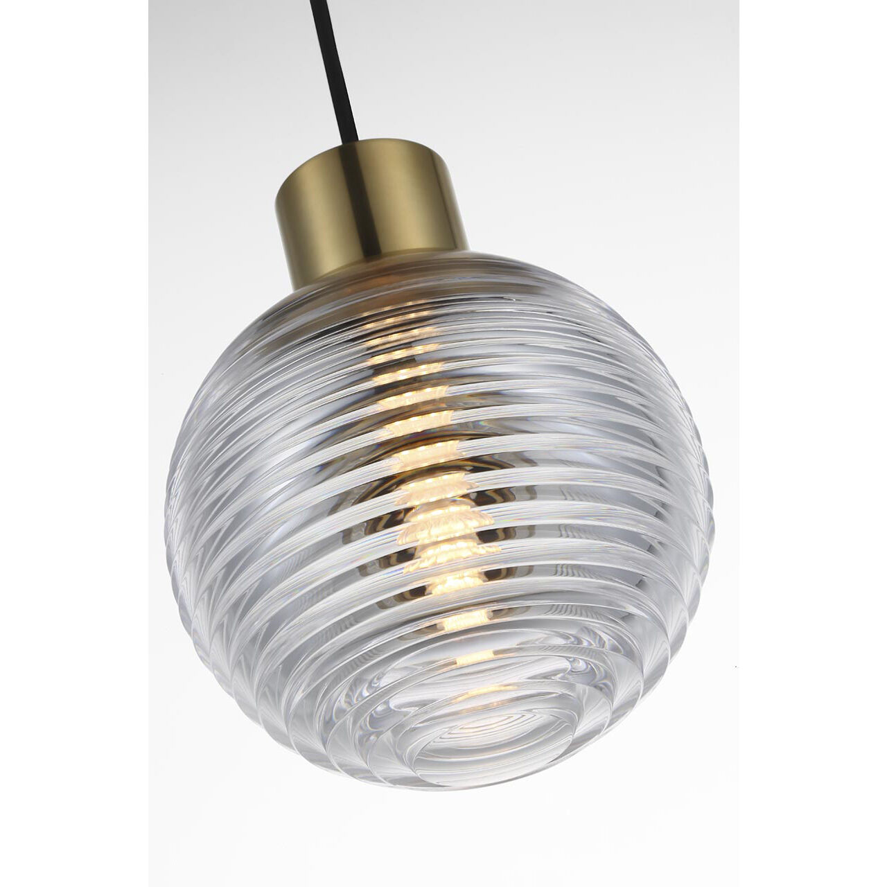 Waterford Circon LED 5 inch Natural Brass Mini Pendant Ceiling Light