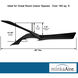 Curl 60 inch Brushed Nickel/Coal with Coal Blades Ceiling Fan