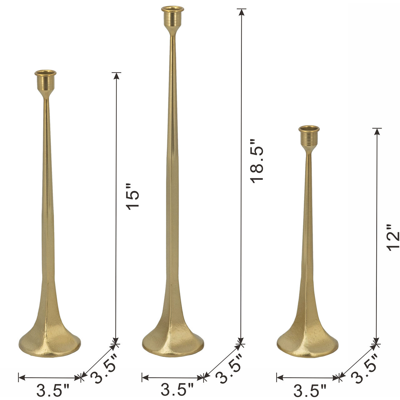 Anita Candle Holders, Set of 3