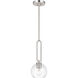 Codyn 1 Light 10 inch Brushed Nickel Mini-Pendant Ceiling Light