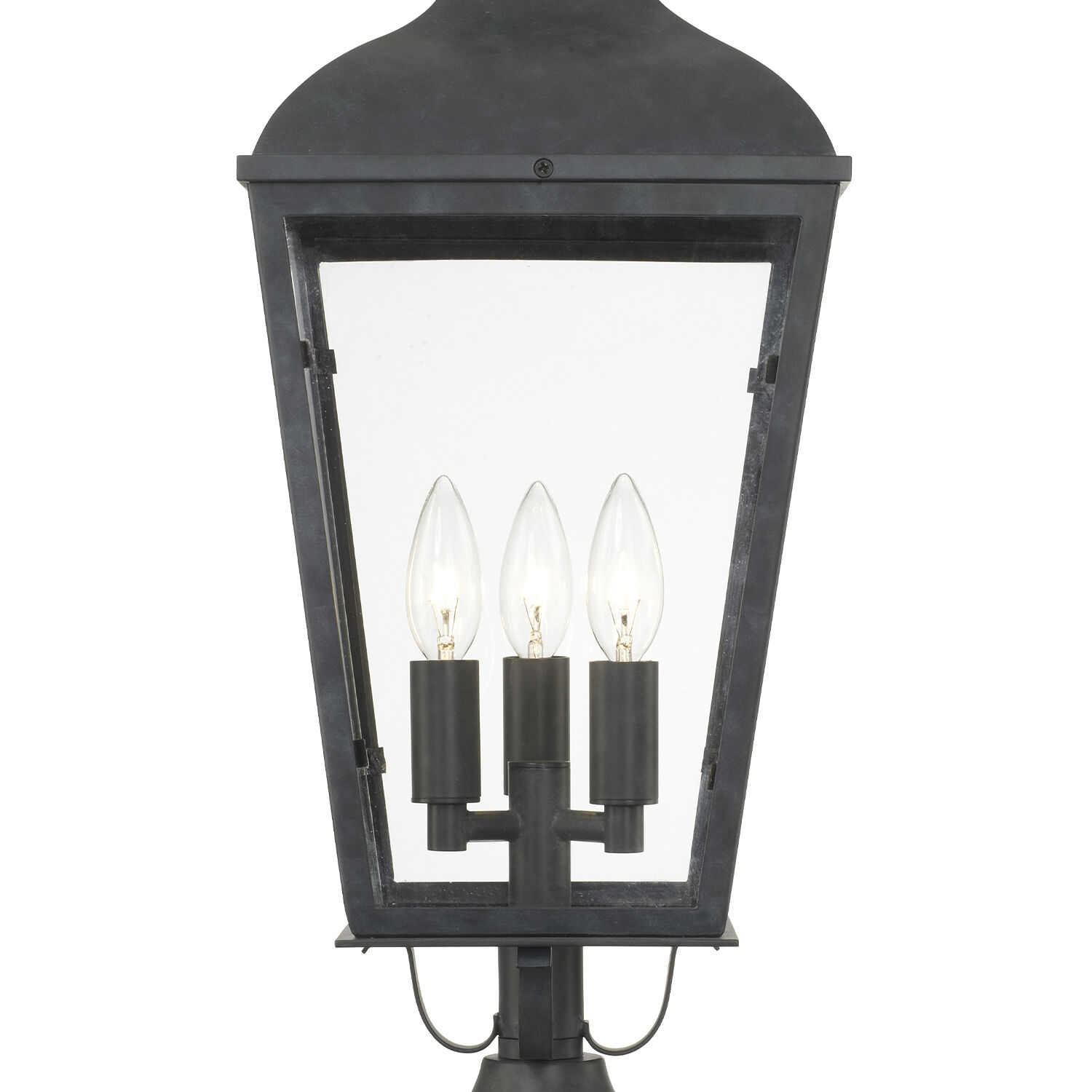 Dumont 3 Light 23 inch Graphite Outdoor Post
