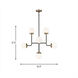 Ian K. Fowler Cafe 8 Light 32 inch Satin Brass Chandelier Ceiling Light