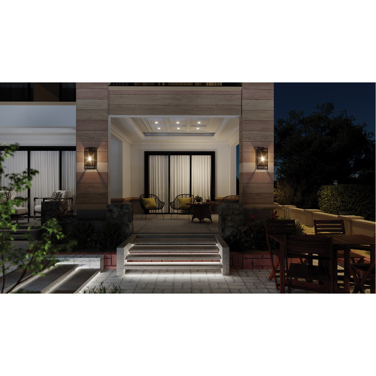 Goson 1 Light 16 inch Black Outdoor Wall Mount, Medium