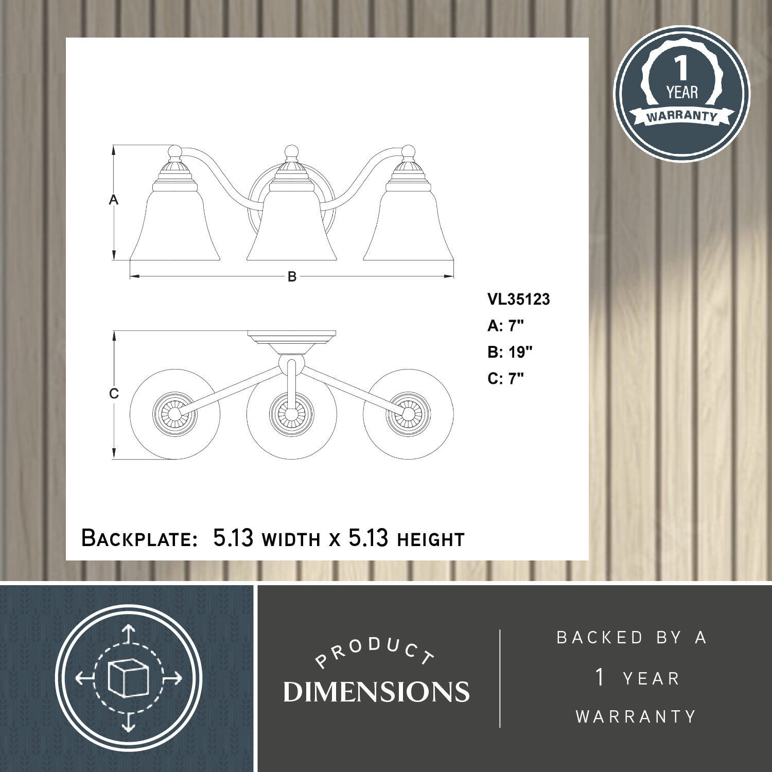 Standford LED 19 inch Oil Burnished Bronze Bathroom Light Wall Light