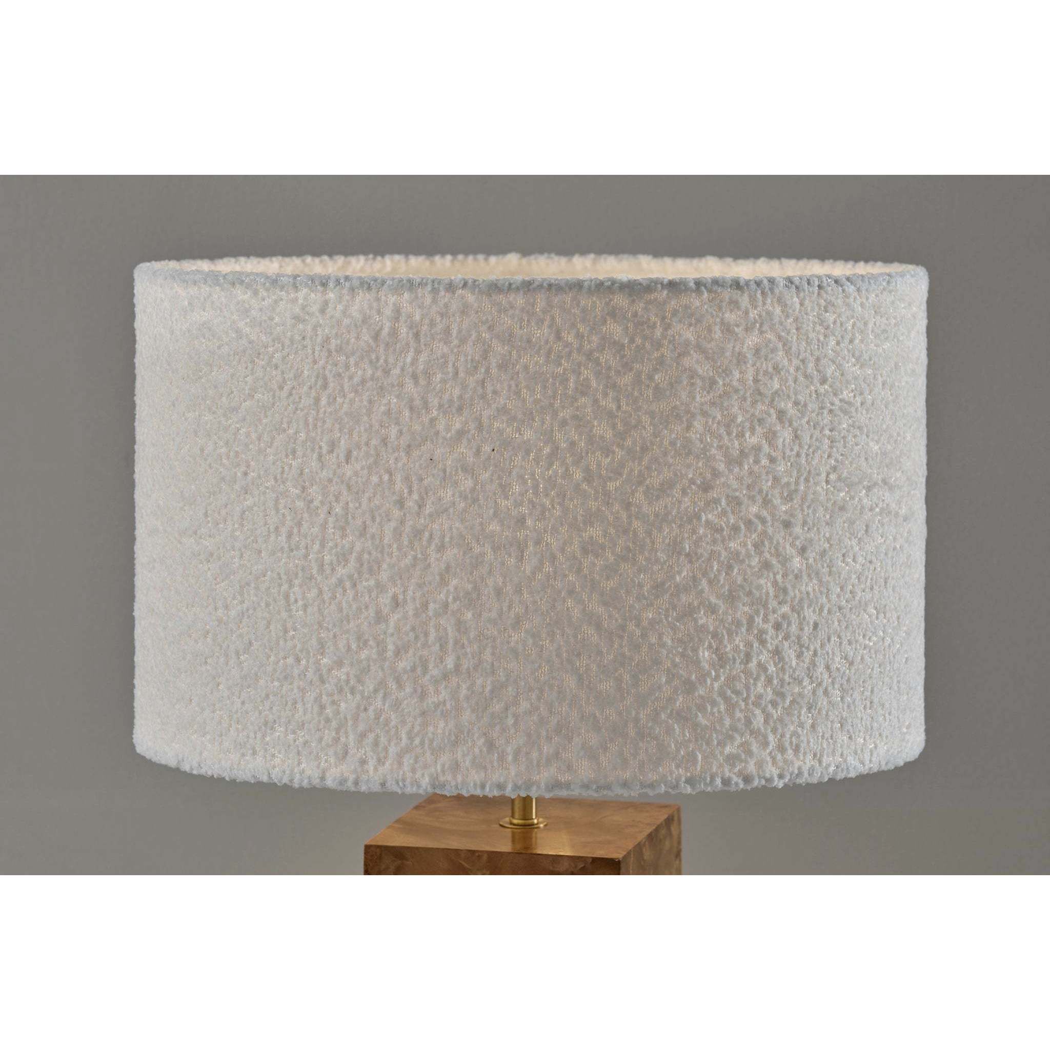 Frederick 23.25 inch 40.00 watt Burled Wood with Antique Brass Accent Table Lamp Portable Light