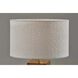 Frederick 23.25 inch 40.00 watt Burled Wood with Antique Brass Accent Table Lamp Portable Light