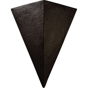 Ambiance Triangle LED 25 inch Terra Cotta Outdoor Wall Sconce, Really Big
