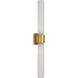 Kelly by Kelly Wearstler Volver 2 Light 3.7 inch Hand Rubbed Antique Brass ADA Sconce Wall Light