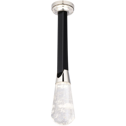 Strapped LED 5 inch Polished Nickel Mini Pendant Ceiling Light, Beyond