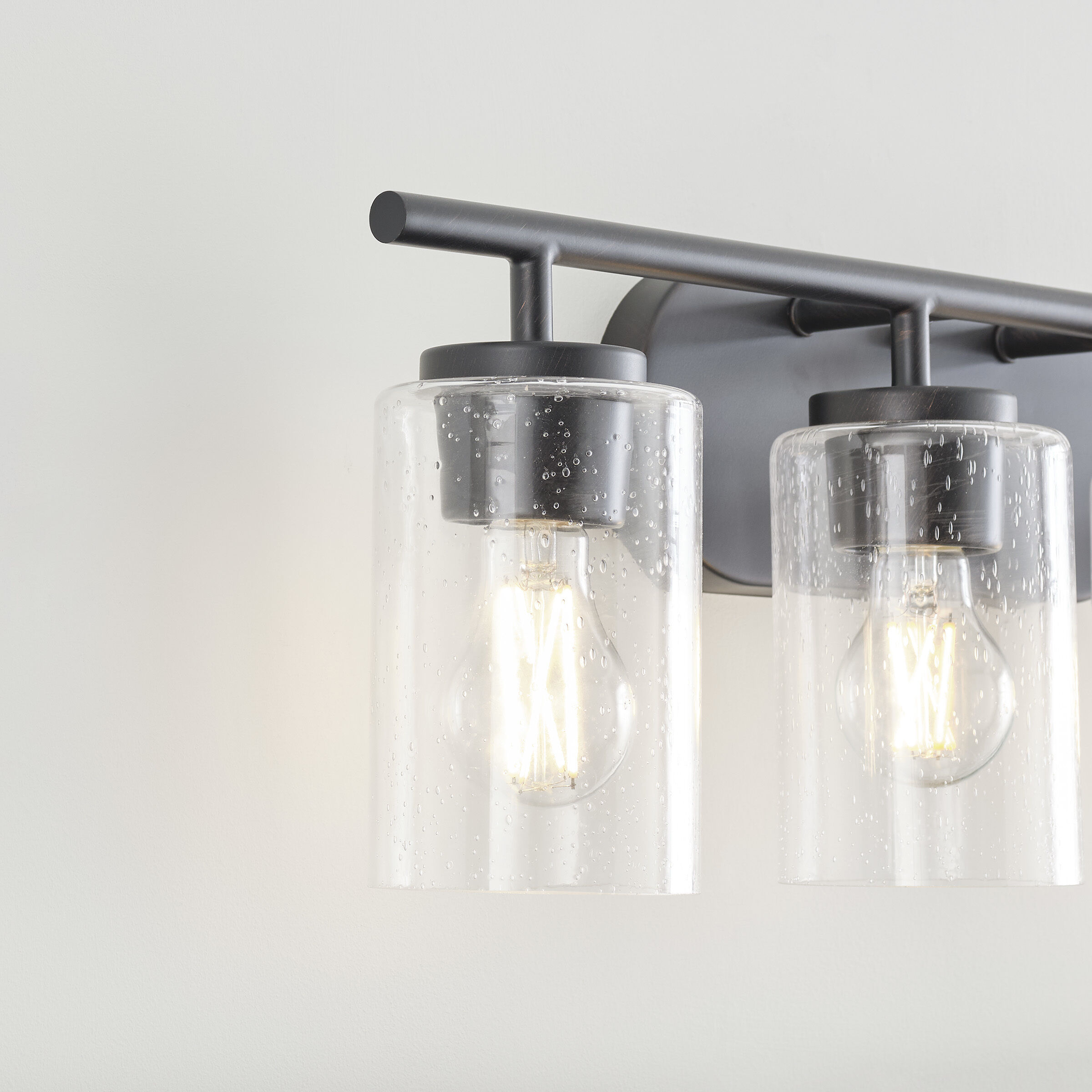 Oslo 4 Light 27.5 inch Bronze Wall Bath Fixture Wall Light