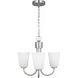 Miles 3 Light 21.5 inch Brushed Nickel Chandelier Ceiling Light