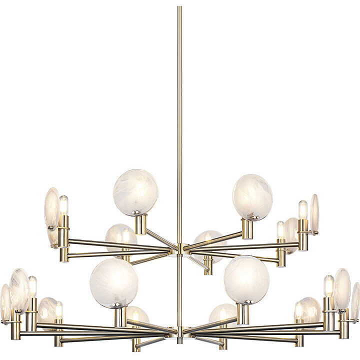 Cloudburst 18 Light 41 inch Champagne Gold Pendant Ceiling Light