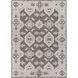Pazar 36 X 24 inch Charcoal, Medium Gray, Ivory, Black Rug