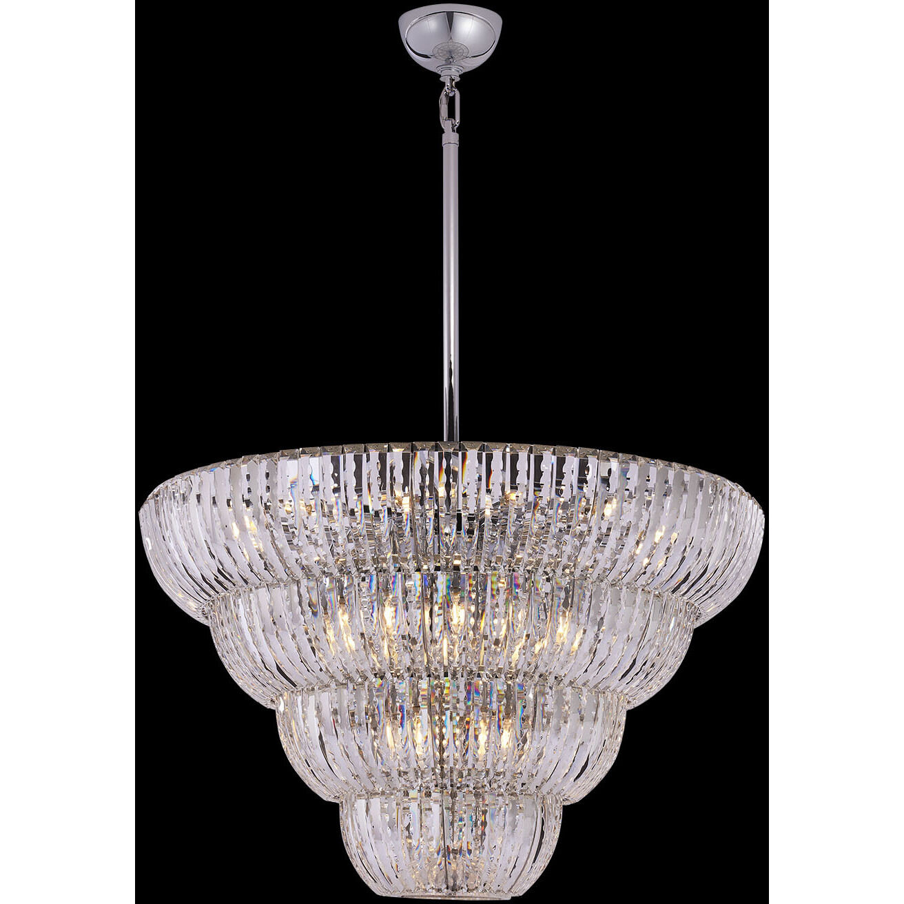 Fontana 30 Light 38 inch Polished Chrome Pendant Ceiling Light