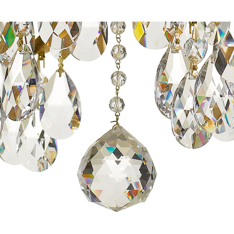 Bridgehampton 8 Light 28 inch Antique Gold Chandelier Ceiling Light in Clear Swarovski Strass