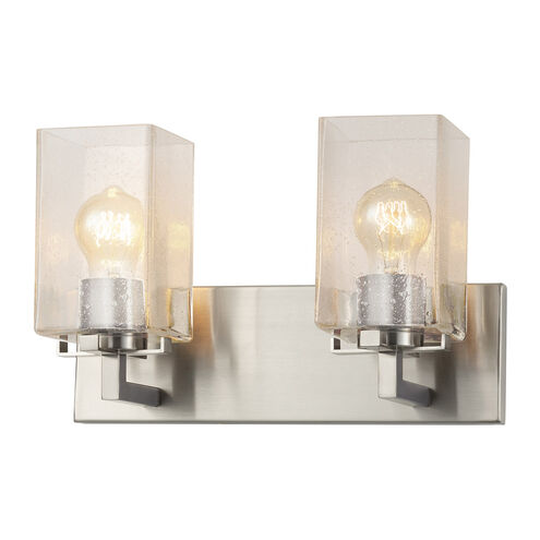 EVOLV 15 inch Brushed Nickel Bath Bar Wall Light, Vice Family