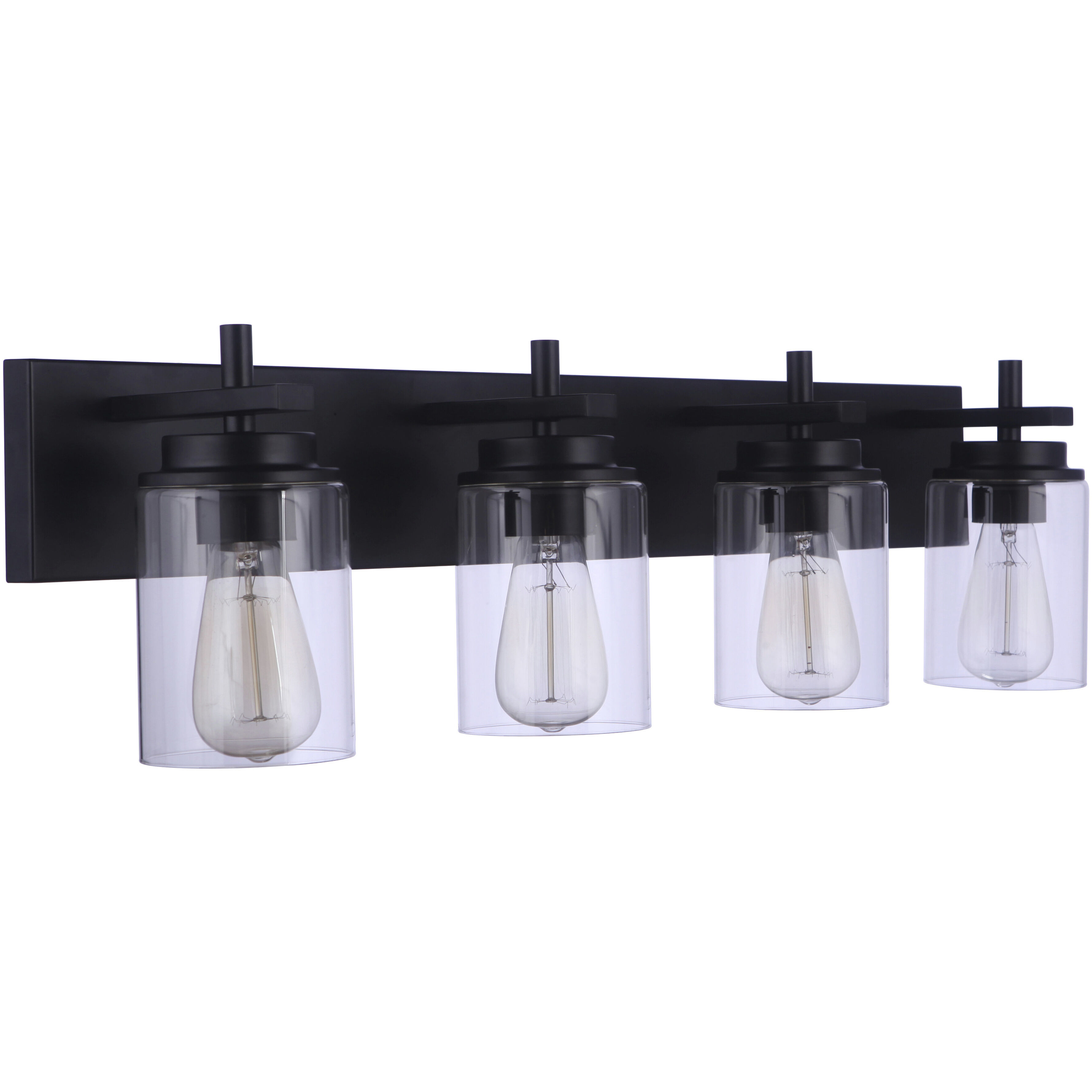 Craftmade 17432FB4 Reeves 4 Light 32 inch Flat Black Vanity Light