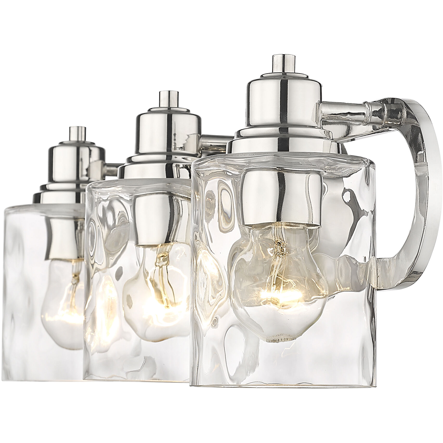 Lumley 3 Light 22 inch Polished Nickel Vanity Light Wall Light