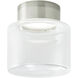 Sean Lavin Casen Drum LED 7.3 inch Satin Nickel Flush Mount Ceiling Light in LED 80 CRI 3000K 277V, Integrated LED