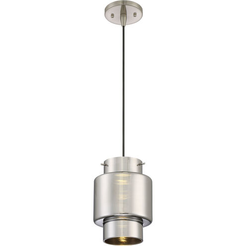 Del LED 6.75 inch Brushed Nickel Mini Pendant Ceiling Light