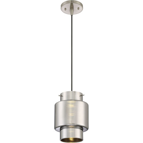 Del LED 7 inch Brushed Nickel Mini Pendant Ceiling Light