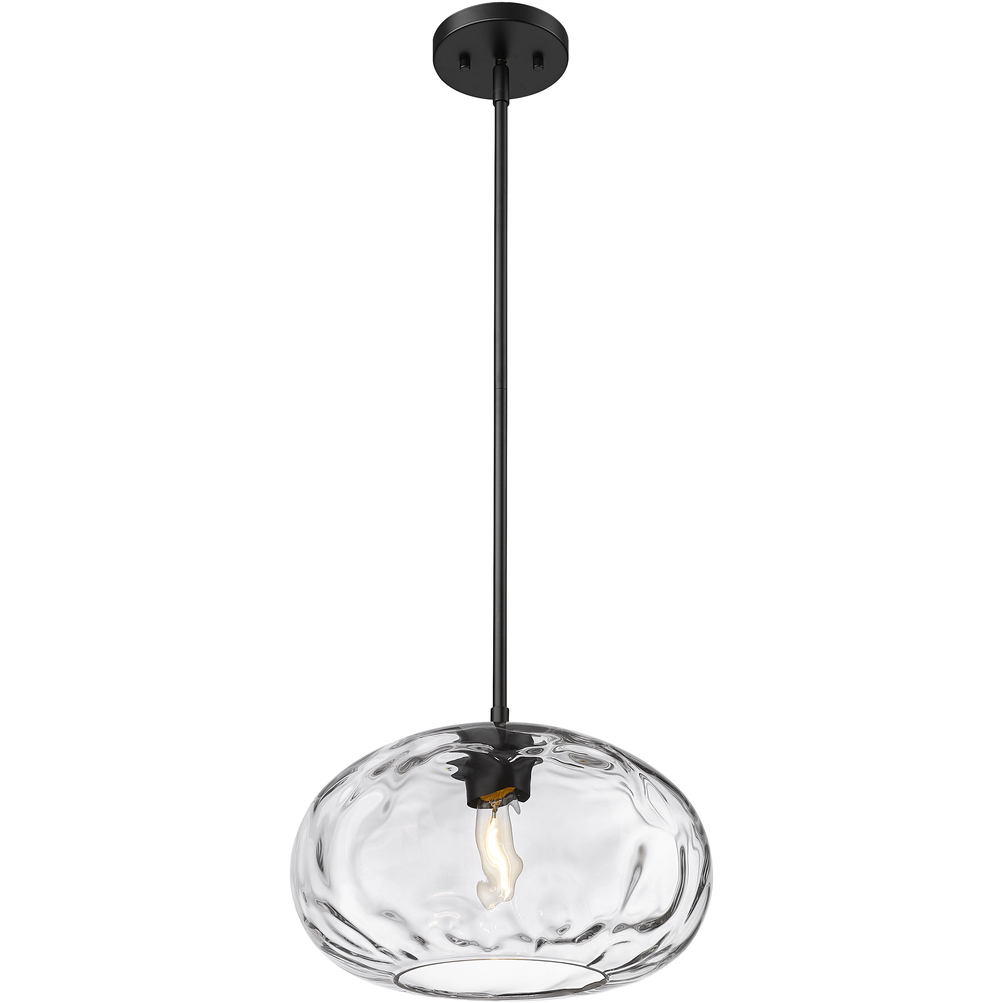 Chloe 1 Light 14 inch Matte Black Pendant Ceiling Light